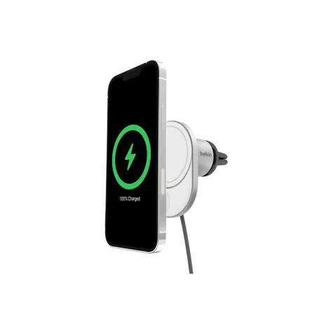 Belkin BOOST CHARGE Qi2 Magnetický držiak s nabíjaním do auta šedá / 15W