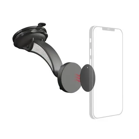 HAMA Magnet čierna / univerzálny držiak mobilu na predné sklo auta / prísavka / otáčanie o 360°