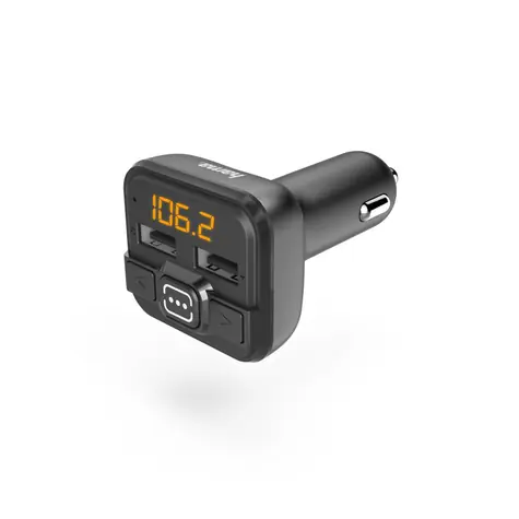 HAMA FM transmitter čierna / AUX-IN / USB-IN