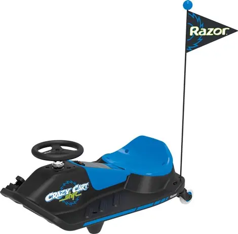 Razor Crazy Cart Shift modrá / Elektrická motokára / od 6 rokov / 90 W / 13 km-h