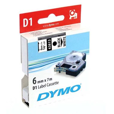 Dymo páska D1 6 mm x 7 m čierna na biele
