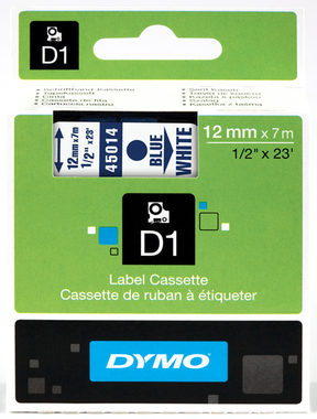 Dymo páska D1 12mm x 7m modrá na biele