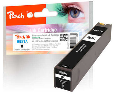 Peach remanufactured alternatívny cartridge HP 981A (J3M71A) čierna / new chip