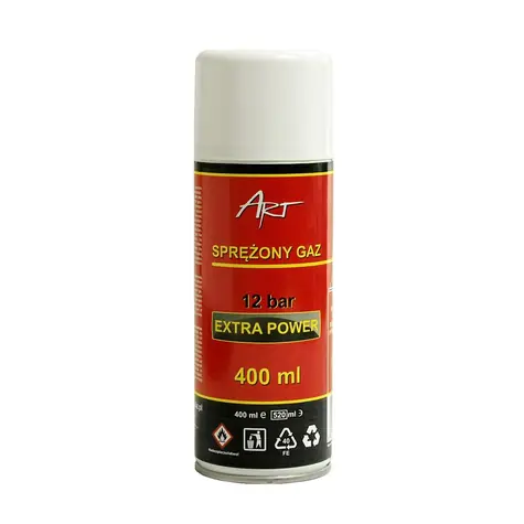 ART AS-19 Stlačený vzduch 400 ml EXTRA POWER 12 BAR