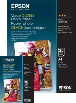 EPSON Value Glossy Photo Paper 10x15 / Lesklý / 183 g:m2 / 100 listov