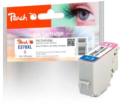 Peach 378XL alternatívny cartridge svetlá fialová / pre Expression Photo XP 8000 / 13ml