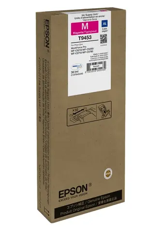 EPSON T9453 XL fialová / pre WorkForce Pro WF-C5xxx / 38.1ml
