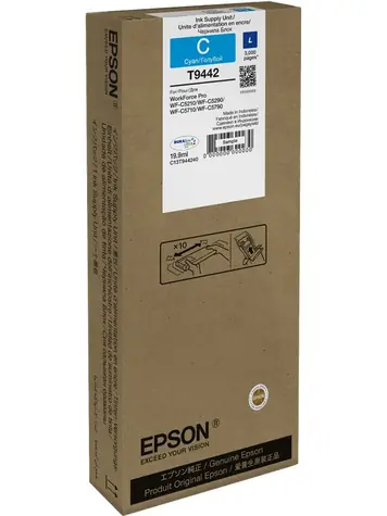 EPSON T9442 L modrá / pre WorkForce Pro WF-C5xxx / 19.9 ml