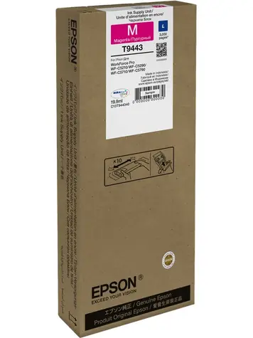 EPSON T9443 L fialová / pre WorkForce Pro WF-C5xxx / 19.9 ml