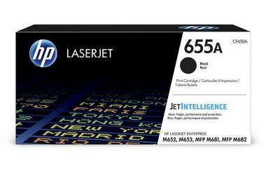 HP 655A originálny toner čierna / Color LaserJet Enterprise M652n / 12.500 strán