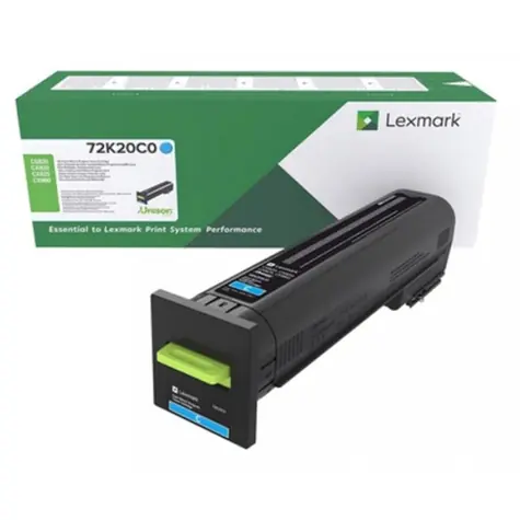 Lexmark 72K20C0 Vratná tonerová kazeta modrá / pre Lexmark CS820 &amp; CX860 / 8.000 strán
