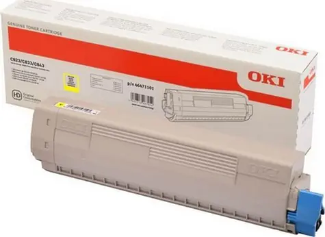 OKI 47095701 originálny toner žltá / C824 &amp; C834 &amp; C844 / 5.000 strán