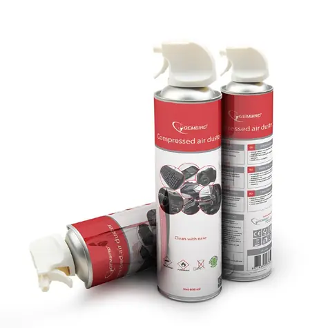 Gembird CK-CAD-FL600-01 stlačený vzduch 600 ml / predlžovacia trubička