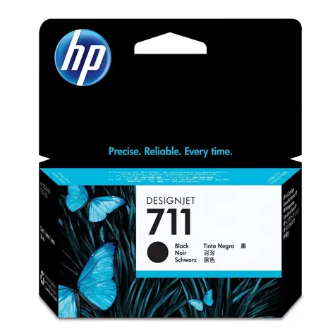 HP CZ129A originálny cartridge 711 čierna / DesignJet T120 T520 / 38 ml