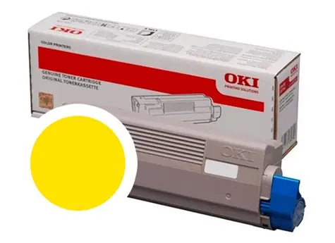 OKI 46861305 originálny toner žltá / C834 &amp; C844 / 10.000 strán