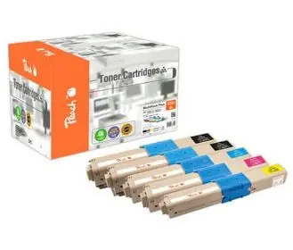 Peach Remanufactured alternatívny toner OKI C332XL MultiPack Plus / pre C332 / 2x3500 &amp; 3x3000 strán