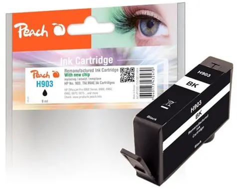 Peach alternatívny cartridge T6L99AE HP 903 čierna / 11 ml