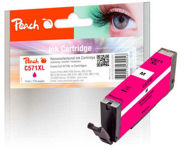 Peach CLI-571XL fialová / alternatívna cartridge / pre MG5750 / 11 ml