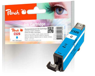 Peach CLI-526 alternatívny cartridge modrá / Pixma iP4850 / 9 ml