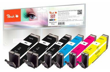 Peach PGI-570 CLI-571 MultiPack Plus / alternatívny cartridge / pre MG5750