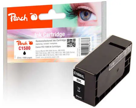 Peach alternatívny cartridge Canon PGI-1500 XL čierna / Canon Maxify MB 2000 Series / 1x37 ml 
