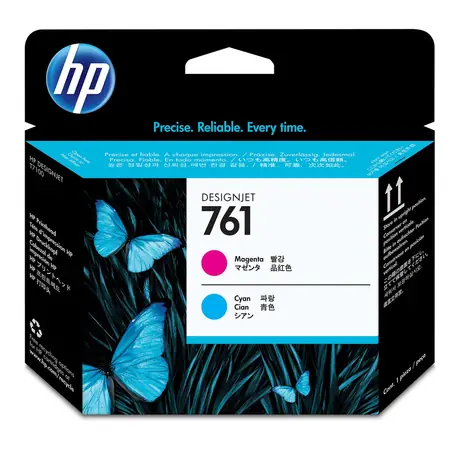 HP 761 (CH646A) originálna tlačová hlava fialová - modrá / pre HP DesignJet T7100 &amp; T7200