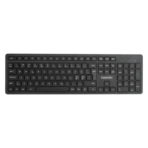 Gearlab G220 wireless Nordic layout čierna / bezdrôtová klávesnica / USB / Nordic Layout