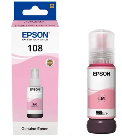 Epson 108 EcoTank originálny atrament svetlá-ružová / pre L8050 / 70 ml 