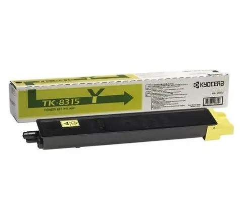 Kyocera TK-8315Y Toner žltá / pre TASKalfa 2550ci / výťažnosť až 6.000 strán