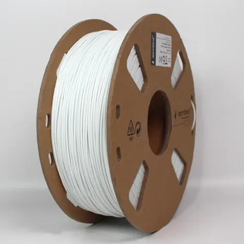 Gembird 3DP-PLA-FL-01-W Filament PLA biela / struna pre 3D tlačiareň / PLA / 1.75mm / 1kg