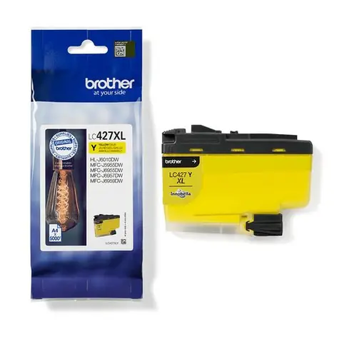 Brother LC427XLY originálny cartridge žltá / pre MFC-J5955DW / 5.000 strán