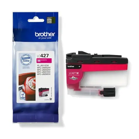 Brother LC427M originálna cartridge purpurová / pre MFC-J5955DW / 1.500 strán