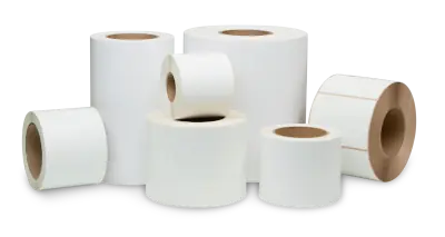 OEM Samolepiace etikety TT 60mm x 30mm / biely PE / 1000ks / 1 rolka