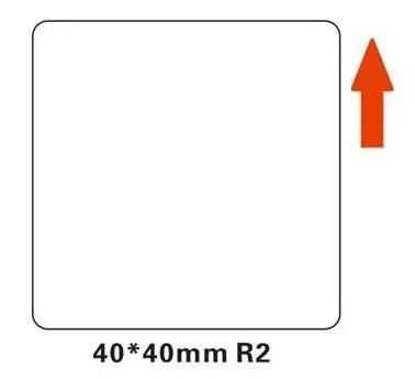 Niimbot štítky R 40x40 mm pre B21 &amp; B21S &amp; B1 &amp; B3S biela / 180ks 