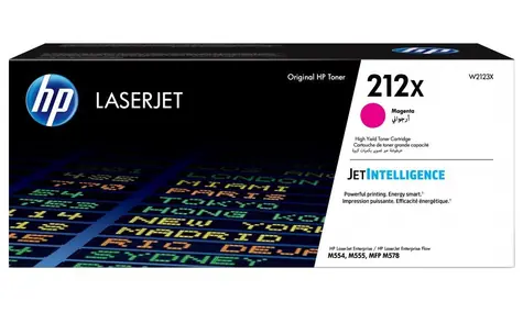 HP 212X originálny toner purpurová / Enterprise Flow MFP M 578 C &amp; M 554 &amp; 554 DN / 10.000 strán 