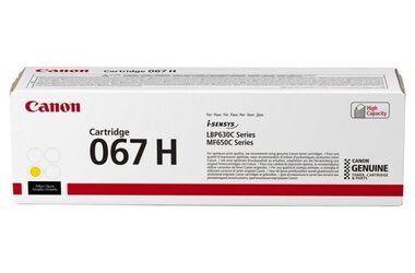 Canon originálny toner CRG 067H žltá / pre LBP631Cw &amp; LBP633Cdw &amp; MF651Cw &amp; MF655Cdw &amp; MF657Cdw / 2 350 strán