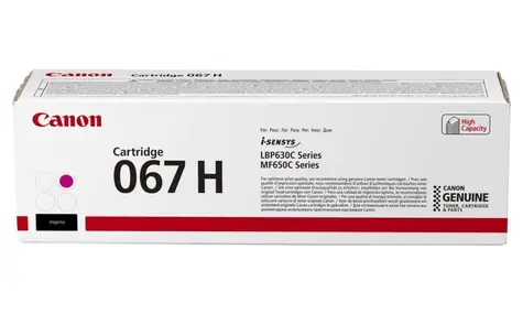 Canon originálny toner CRG 067H fialová / pre LBP631Cw &amp; LBP633Cdw &amp; MF651Cw &amp; MF655Cdw &amp; MF657Cdw / 2 350 strán