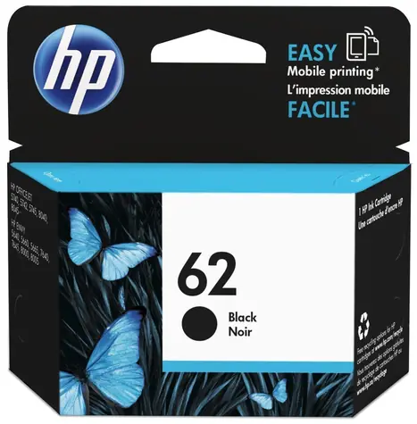 HP 62 (C2P04AE) atramentová kazeta čierna / pre HP ENVY 5540 & 5640 & 5646 & OfficeJet 200 & 250 / 200 strán