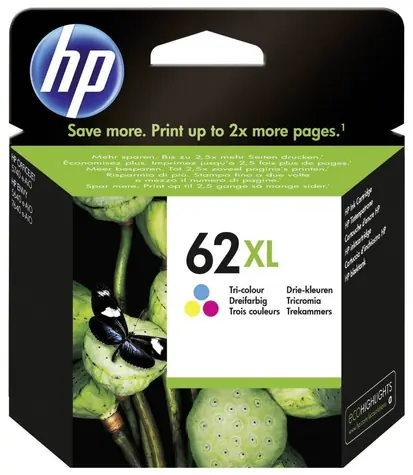 HP 62XL (C2P07AE) atramentová kazeta CMY / pre HP ENVY 5540 & 5640 & 5646 & 7640 & OfficeJet 200 & 250 / 11.5 ml