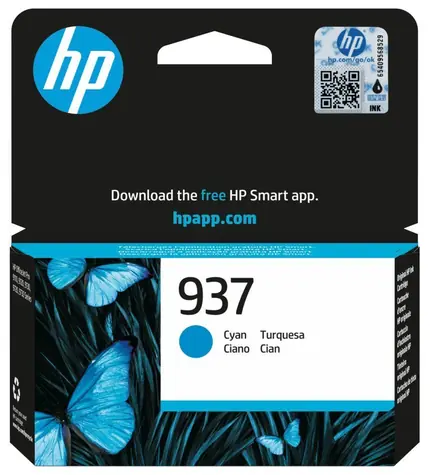 HP 937 atramentová kazeta modrá / pre HP OfficeJet Pro 9120e & 9122e & 9125e & 9132e / 800 strán