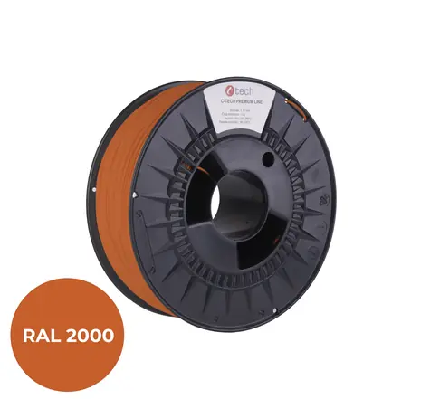 C-tech Premium Line Filament ABS žltooranžová | RAL2000 | 1.75mm | 1kg