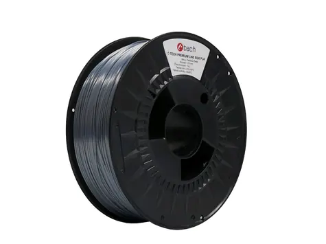 C-tech Premium Line Filament Silk PLA čadičová šedá |