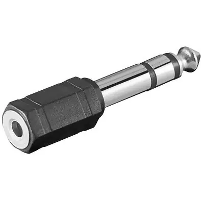 PremiumCord Adaptér stereo jack 6.3 - stereo jack 3.5 M/F