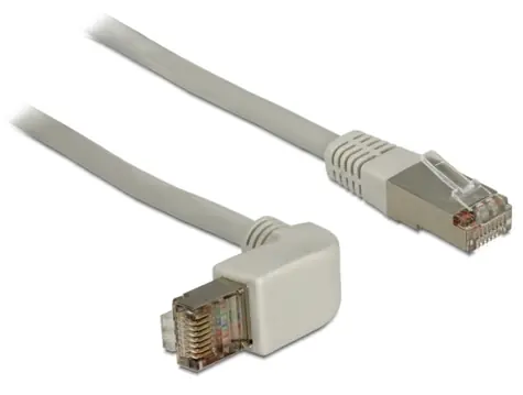 DeLock kábel RJ45 Cat.6A SSTP uhlový-rovný / 1 m