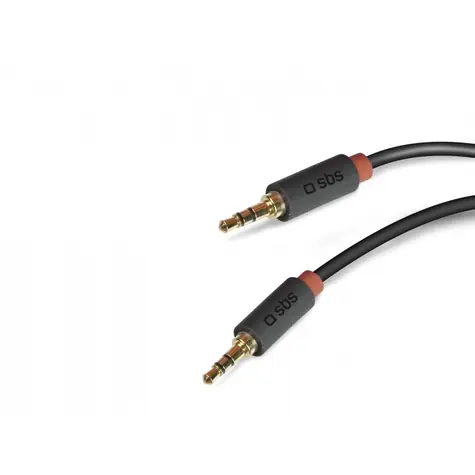 SBS AUX kábel 3.5mm Jack 1.5 m čierna