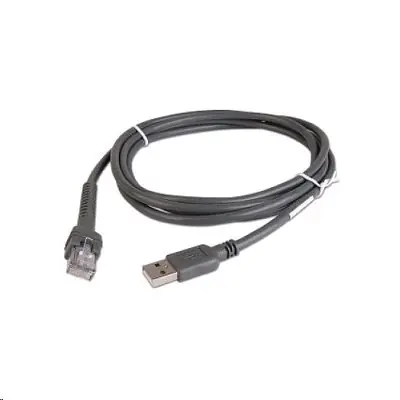 ZEBRA USB kábel (CBA-U21-S07ZBR) / tienený / priamy / 2.1m / pre DS42xx, DS92xx, LI22xx, DS22xx, DS43xx, DS81xx, DS77xx