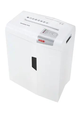 HSM Skartovač X10 / formát A4 / veľkosť rezu 4,5x30mm / stupeň utajenia (DIN) 3