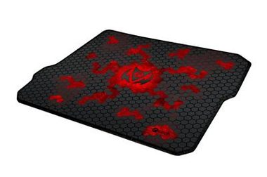 C-TECH ANTHEA CYBER RED / Herná podložka pod myš / 320x270x4mm / obšité okraje
