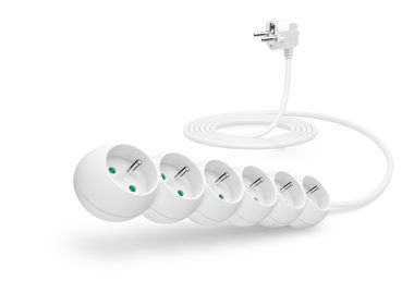 Connect IT predlžovací kábel 230V 6 zásuviek 3 m bez vypínača biela