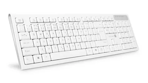 Connect IT CKB-3010-CS biela / Bezdrôtová klávesnica / nízkoprofilové klávesy / slim design / CZ + SK layout